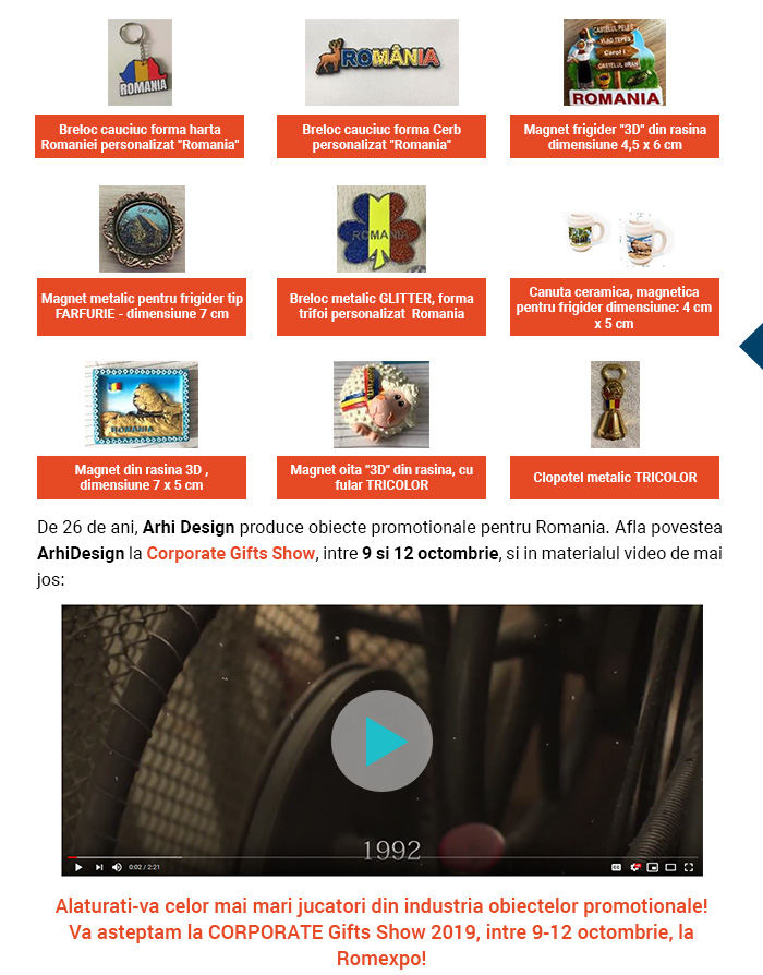 Corporate Gifts Show 2019 – un eveniment al simturilor