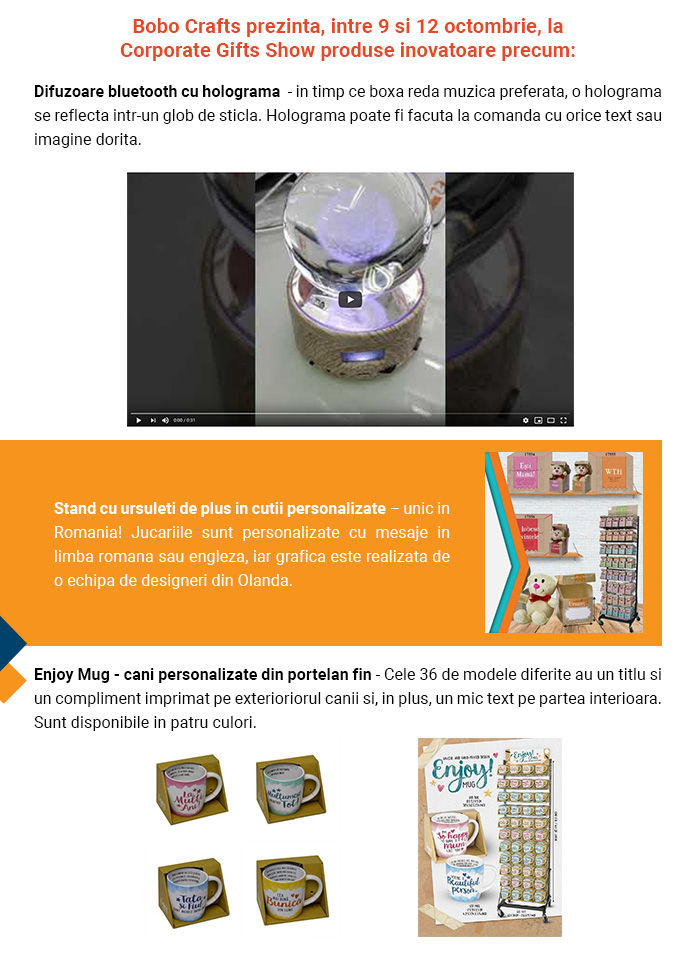 Corporate Gifts Show 2019 – un eveniment al simturilor
