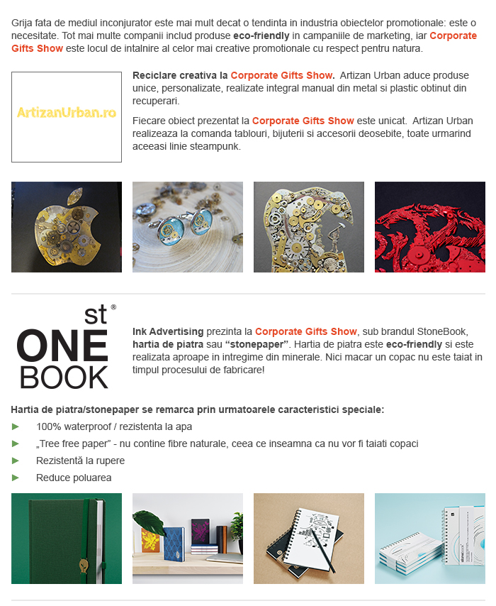 Corporate Gifts Show 2019 – un eveniment al simturilor