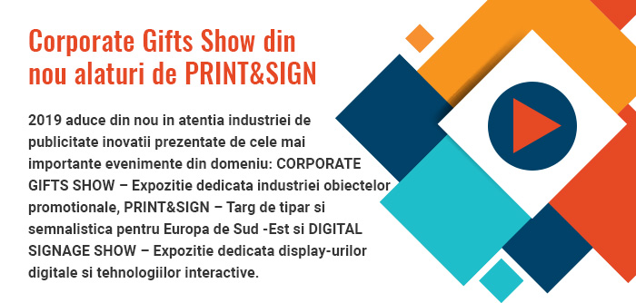 Corporate Gifts Show 2019 – un eveniment al simturilor