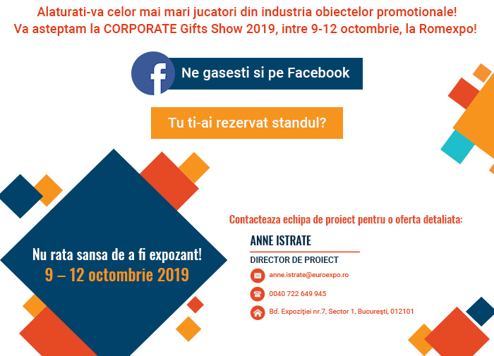 Corporate Gifts Show 2019 – un eveniment al simturilor