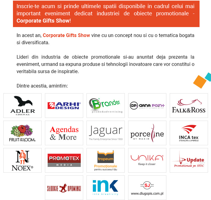 Corporate Gifts Show 2019 – un eveniment al simturilor
